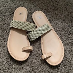 Shade shore tan flat sandals great condition size 10